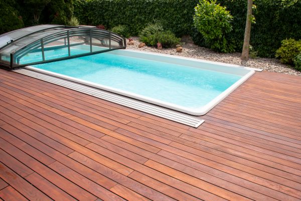 Outdoor Pool Deck Construction
